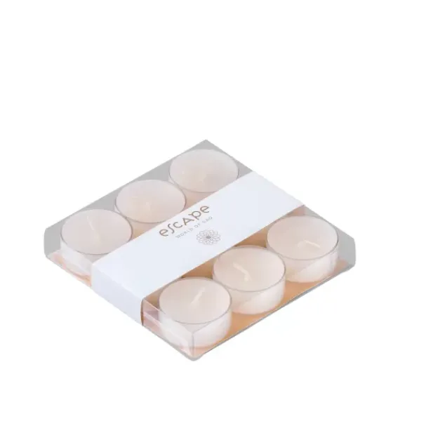 Velas Perfumadas-CASA Escape World Of Goa 9 Velas Lamparinas Perfumadas Branco