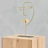 Figuras Deco-CASA Face Decora O Em P Dourado