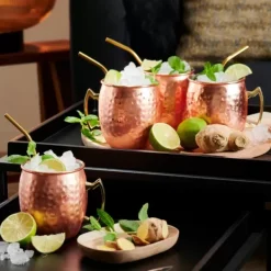 Acessórios Cocktail-CASA Fancy Palhas Cocktail Com Escova Dourado
