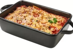 Pratos Para Forno-CASA Fero Prato Para Lasanha Preto