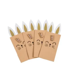 Prendas-CASA Floppy Bolsas-Oferta Conjunto De 4 Castanho