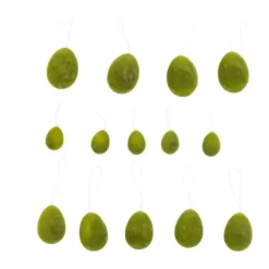 Decora O Para Pendurar-CASA Funk Ovos Decorativos Conjunto De 14 Verde