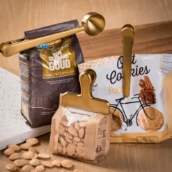 Acessórios De Cozinha-CASA Goldy Clipes Conjunto De 3 Dourado