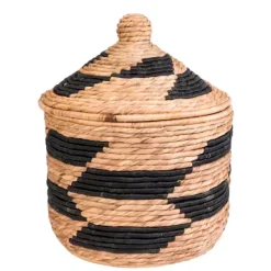 Cestos De Arrumação-CASA Guatemala Cesto Preto, Natural