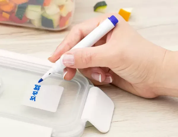 Instrumentos De Cozinha-CASA Homey Clip Marcador Para Caixa Alimentos Azul