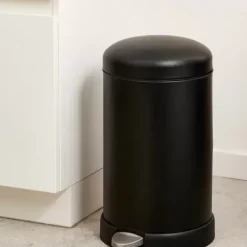Caixotes De Lixo-CASA Industria Balde De Lixo Com Pedal 12L Preto