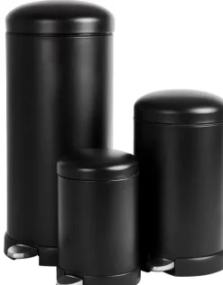 Caixotes De Lixo-CASA Industria Balde De Lixo Com Pedal 27L Preto