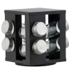 Potes Para Ervas-CASA Industria Carrossel De Especiarias 8 Potes Preto