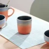 Canecas-CASA Jessie Orange Caneca Sem Pega Cor-De-Laranja