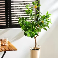 Plantas Artificiais-CASA Lemon Limoeiro Verde