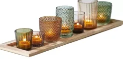 Suportes Para Velas Para Lamparinas-CASA Lindo Conjunto Partylight De 8 Pe As Diversas Cores