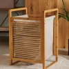 Cestos Para Roupa-CASA Linolux Bamboe Cesto Para Roupa Suja Natural