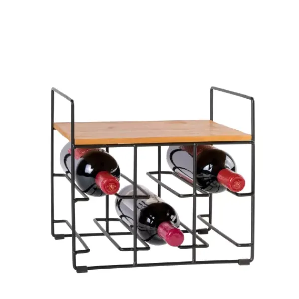 Acessórios De Vinho-CASA Lize Estante Para Vinho Preto