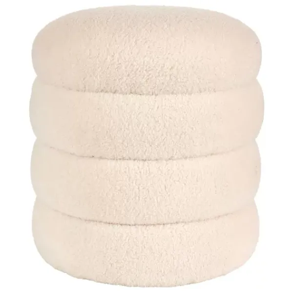 Puffs-CASA Lobby Pufe Cru Branco