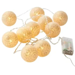 Grinaldas Com Luzes-CASA Luis Grinalda 10 Leds Dourado