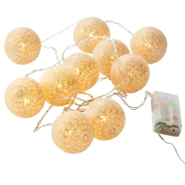 Grinaldas Com Luzes-CASA Luis Grinalda 10 Leds Dourado