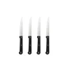 Facas Para Cortar-CASA Masterchef Conjunto De 4 Facas Para Bife Preto