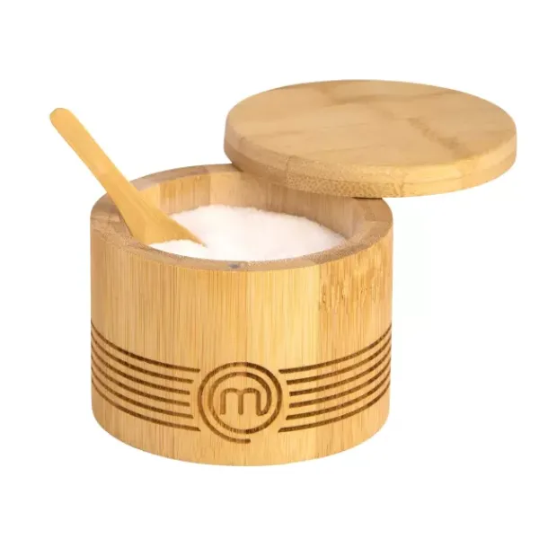 Instrumentos De Cozinha-CASA Masterchef Saleiro Com Colher Natural