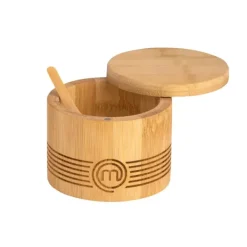 Instrumentos De Cozinha-CASA Masterchef Saleiro Com Colher Natural