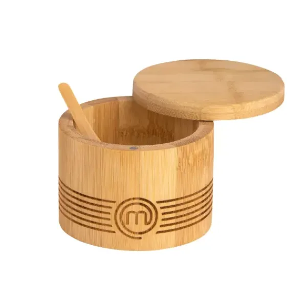 Instrumentos De Cozinha-CASA Masterchef Saleiro Com Colher Natural