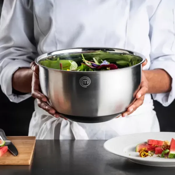 Instrumentos De Cozinha-CASA Masterchef Tigela Para Misturar Prateado