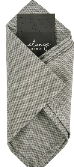 Toalhas De Mesa-CASA Melange Guardanapo Preto