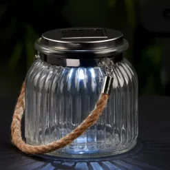Grinaldas Com Luzes-CASA Mia Candeeiro Solar Transparente