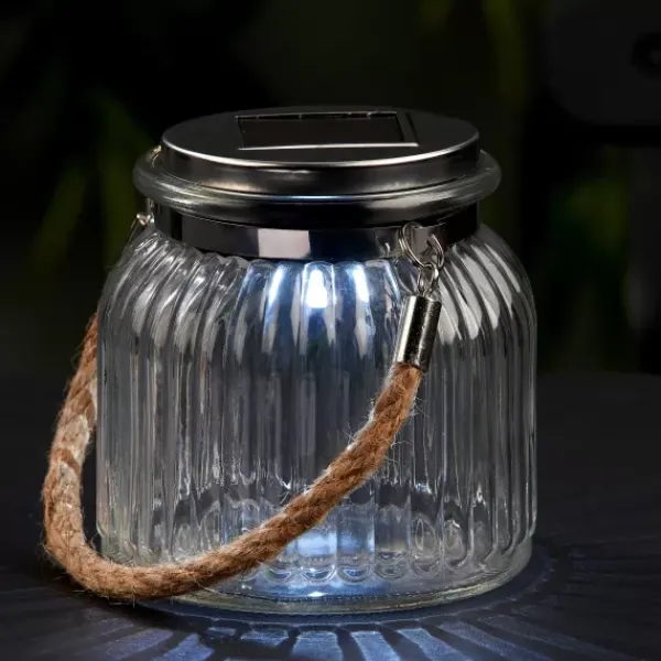 Grinaldas Com Luzes-CASA Mia Candeeiro Solar Transparente