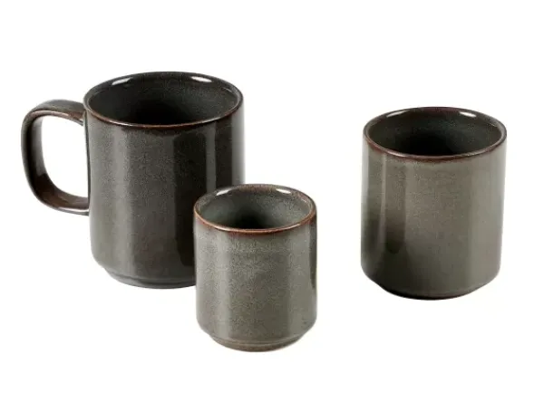 Canecas-CASA Mineral Graphite Ch Vena De Caf Cinzento