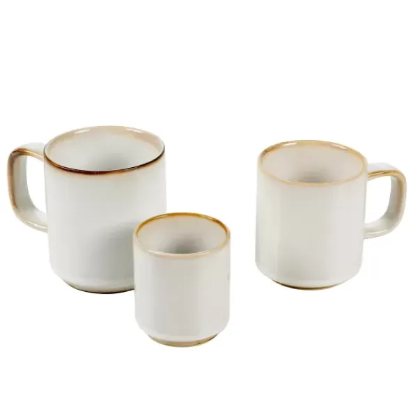 Canecas-CASA Mineral Marble Caneca Com Pega Branco