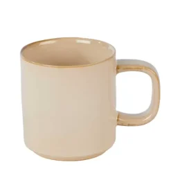 Canecas-CASA Mineral Sand Caneca Com Orelha Bege