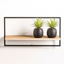 Estantes De Parede-CASA Mix&Match Estante Para Pendurar Preto, Natural