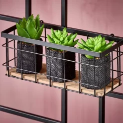 Decora O De Parede-CASA Modular Cesto De Fios Preto