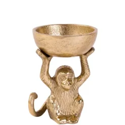 Suportes Para Velas Para Lamparinas-CASA Monkey Porta-Velas Para Lamparinas Dourado
