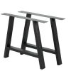 Mesas De Jantar-CASA New Oak Pernas De Mesa A Preto