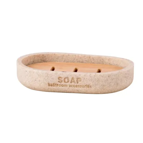 Acessórios De Lavatorio-CASA New Resin Saboneteira Natural