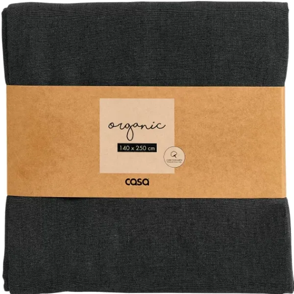 Toalhas De Mesa-CASA Organic Toalha De Mesa Preto