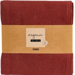 Toalhas De Mesa-CASA Organic Toalha De Mesa Vermelho