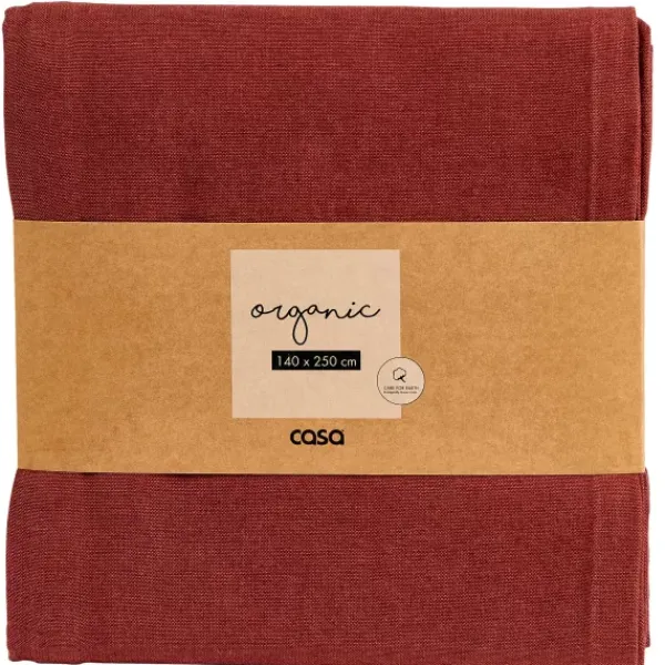 Toalhas De Mesa-CASA Organic Toalha De Mesa Vermelho