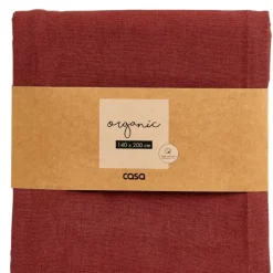 Toalhas De Mesa-CASA Organic Toalha De Mesa Vermelho