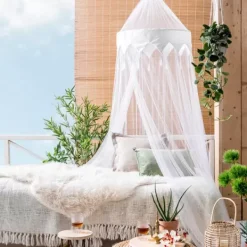 Decora O Para Pendurar-CASA Oriental Rede Cama Branco