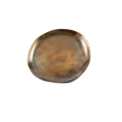 Pratos Decorativos-CASA Ovals Prato Apresenta O Dourado