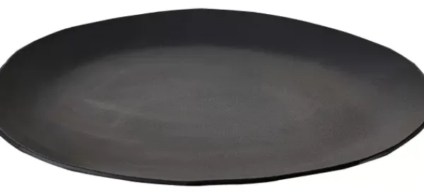 Pratos Para Servir-CASA Ovals Prato Para Servir Preto