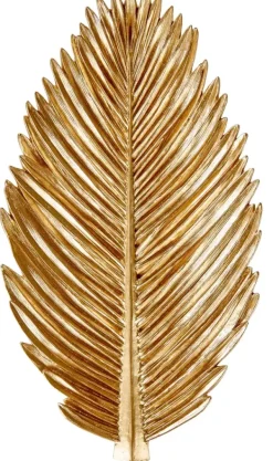 Pratos Decorativos-CASA Palm Folha Decorativa Dourado