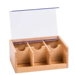 Acessórios Para Ch-CASA Panda Caixa Para Ch Com 6 Compartimentos Transparente, Natural