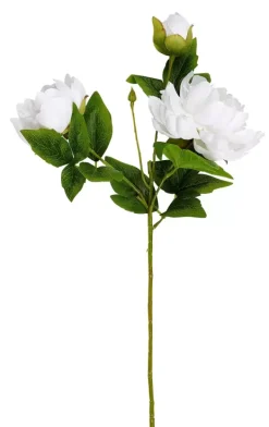 Flores Artificiais-CASA Peony Peonia Branco