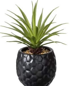 Plantas Artificiais-CASA Pina Planta Anan S Em Vaso Preto