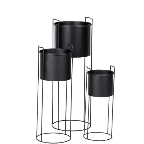 Vasos Em P-CASA Pluto Vaso Preto