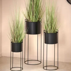 Vasos Em P-CASA Pluto Vaso Preto