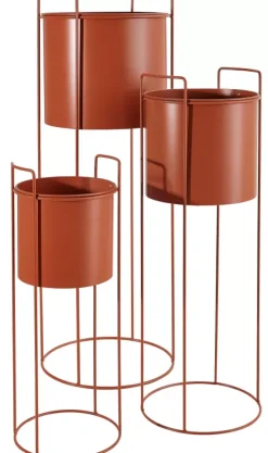 Vasos Em P-CASA Pluto Vaso Terracota Vermelho
